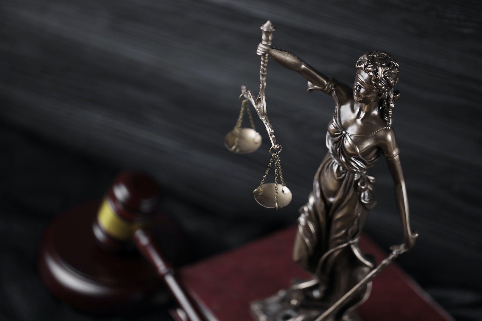 The Statue of Justice - lady justice or justitia the Roman goddess of Justice